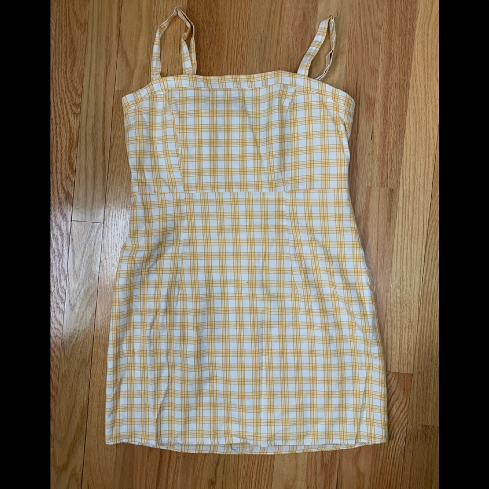 Forever 21 Mini Yellow Plaid Dress